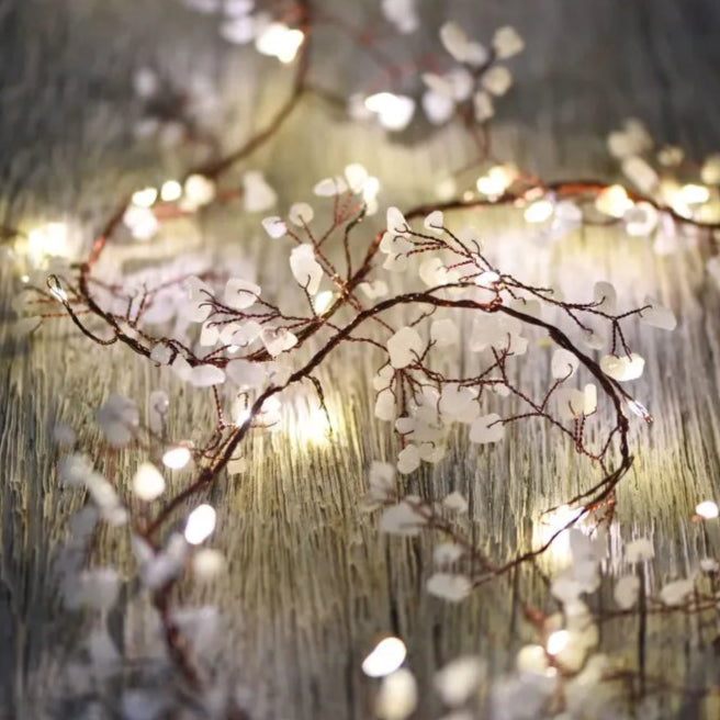 Gemstone (White) Garland with 60 Lights - 200cm Mains Operated