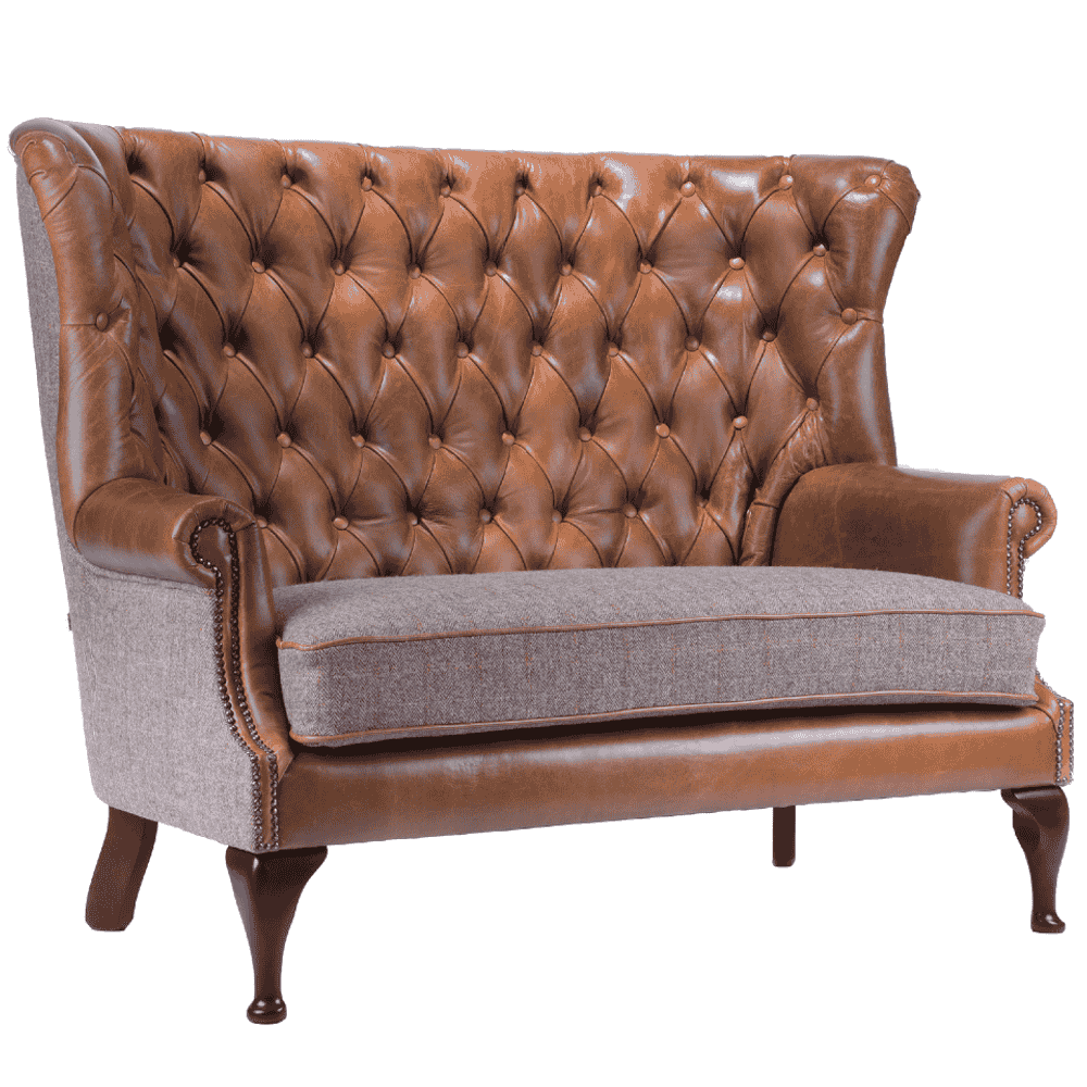 Winged Buttoned Back - Two Seat Sofa | Annie Mo's