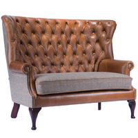 Winged Buttoned Back - Two Seat Sofa | Annie Mo's