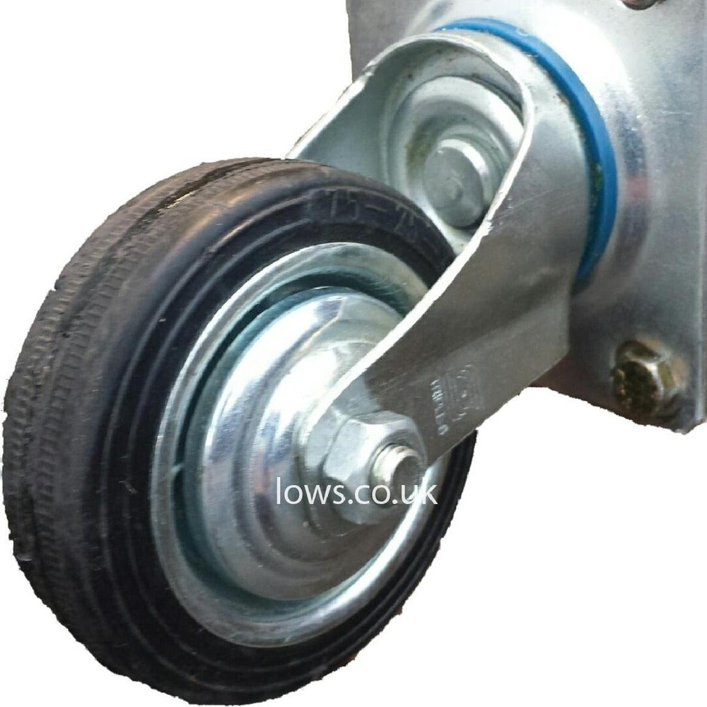 Large Square Rattan Wheeled and Lined Baskets - Size Choice