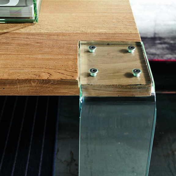 Seville Dining Table with Glass Legs