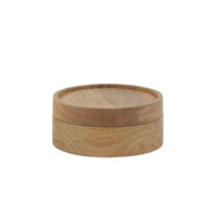 Acacia Wood Sturdy Lidded Bowl 15cm | Annie Mo's
