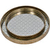 Deco scallop Antique Gold Set Of 2 Trays