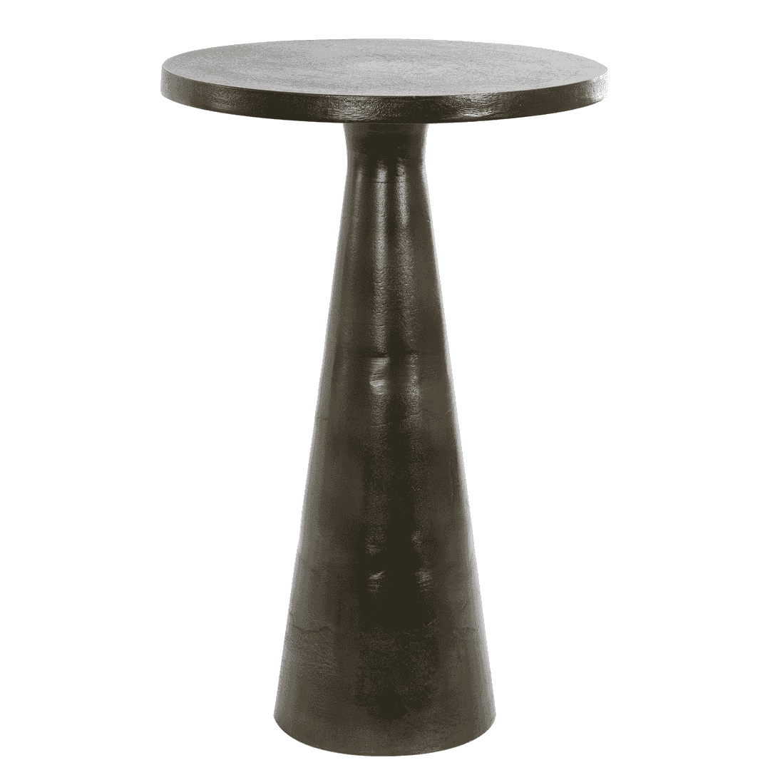 Antiqued Bronze Round Side Table 61cm