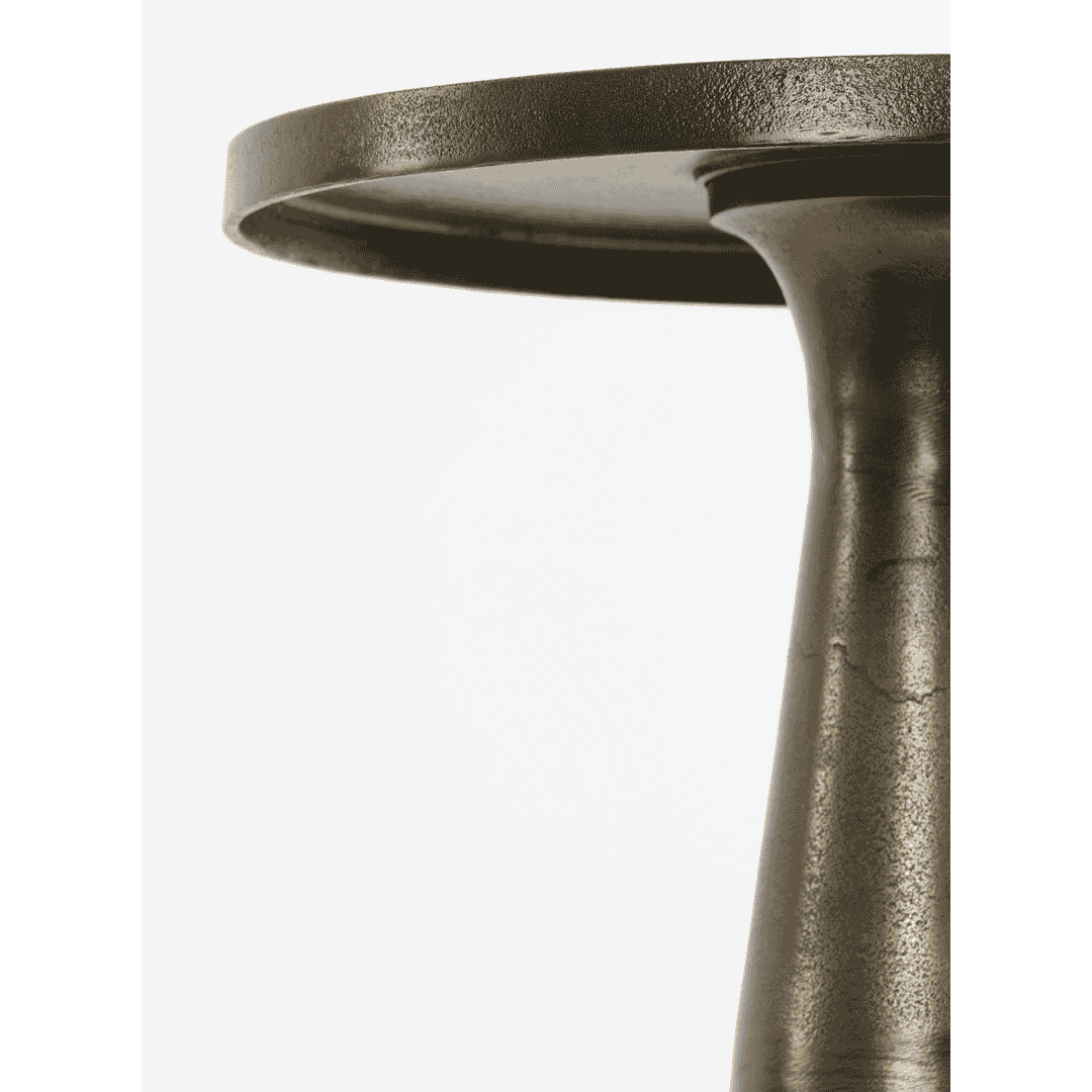 Antiqued Bronze Round Side Table 61cm-4