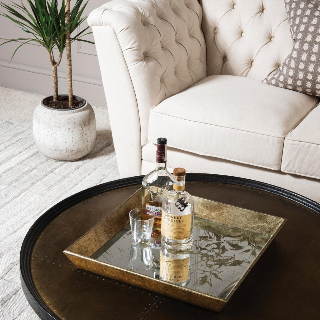 Waltham Square Mirrored Bird Tray