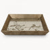 Antiqued Square Tray with Mirrored Bird Pattern | Annie Mo's