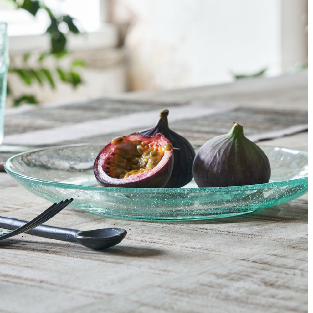 Aqua Rain Plate 21cm Set of Two | Annie Mo's