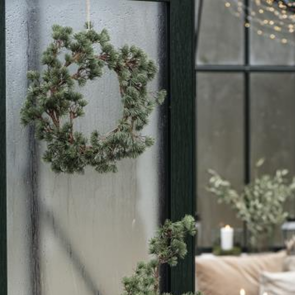 Artificial Cedar Wreath 40cm