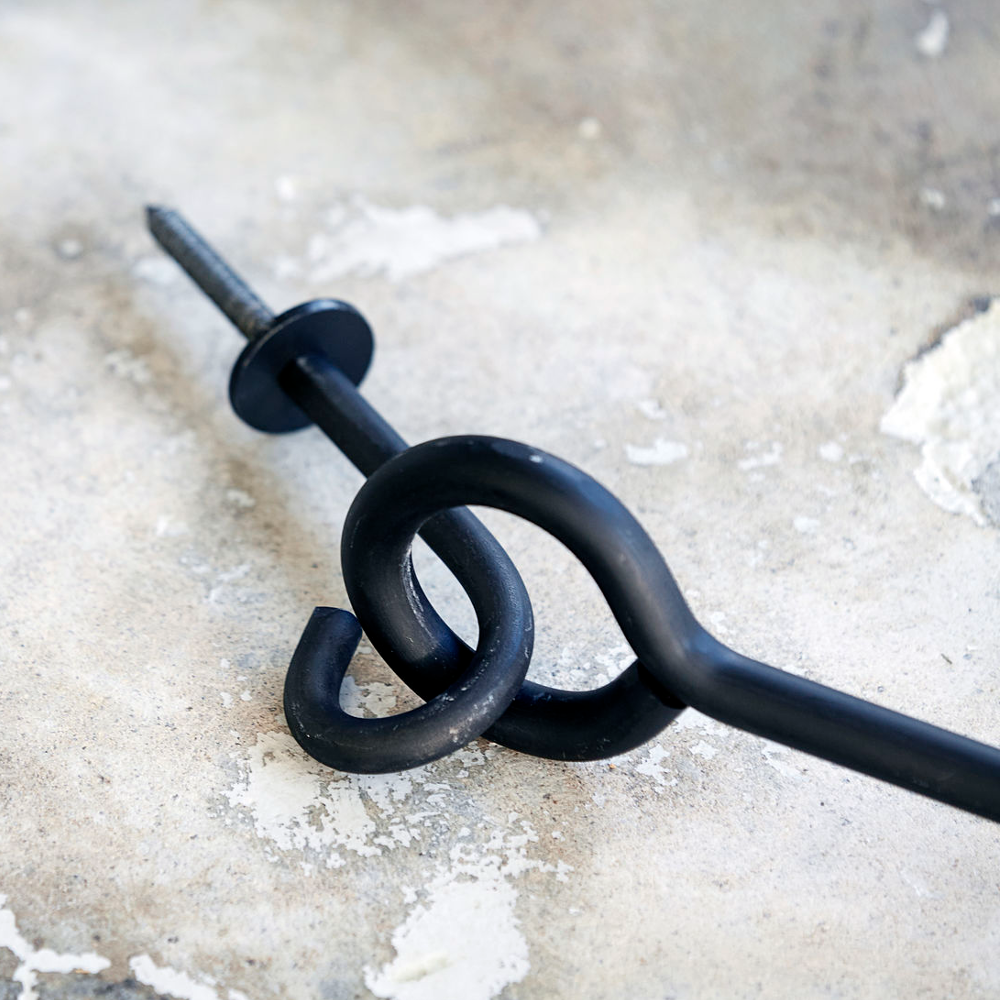 Black Coat Rack 100cm