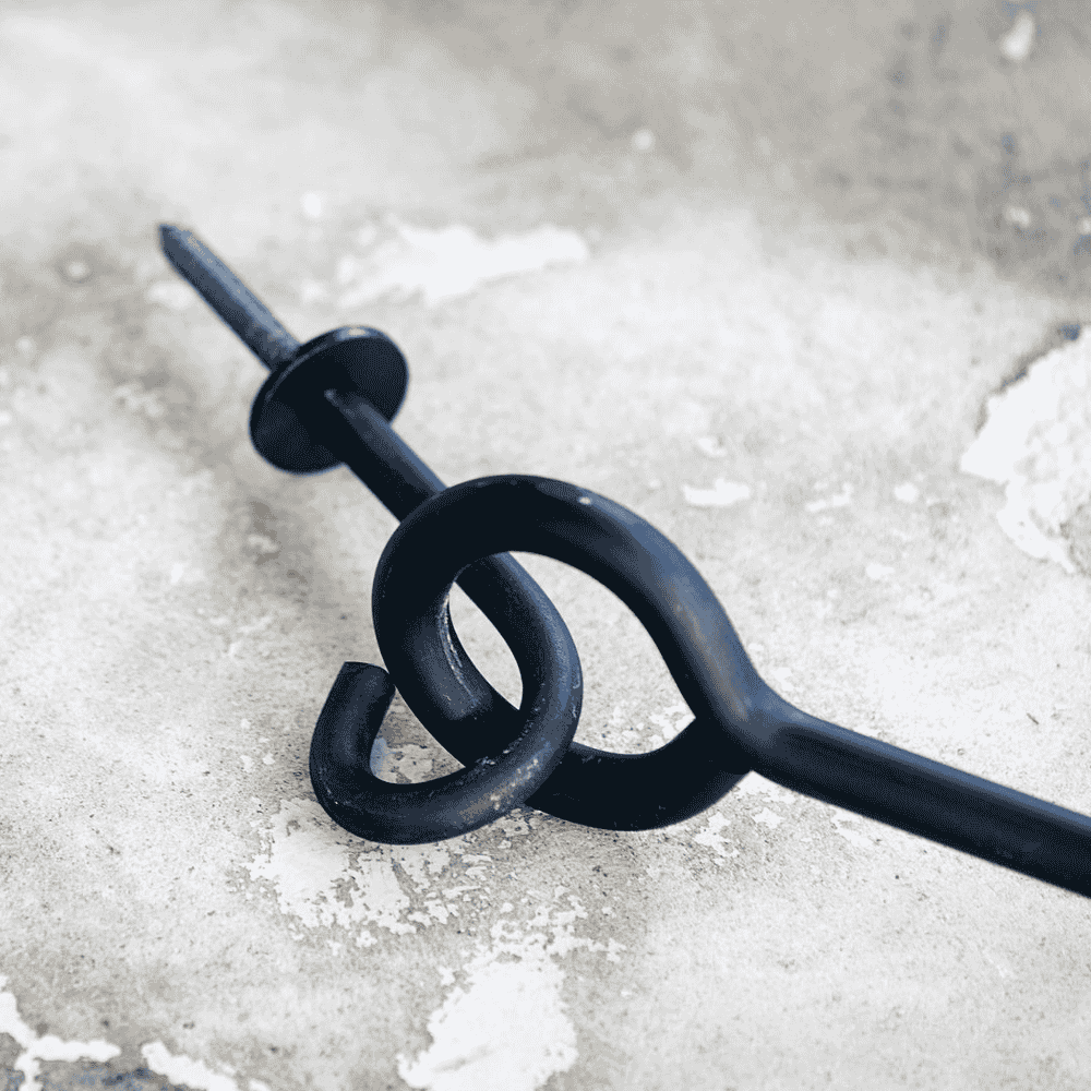 Black Coat Rack 100cm-D