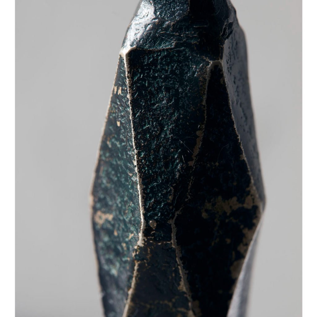 Black Metal Candlestick 20cm