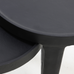 Black Metal Round Nesting Tables - Set of Two 45cm