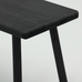 Black Painted Wood Occasional Bench 120cm