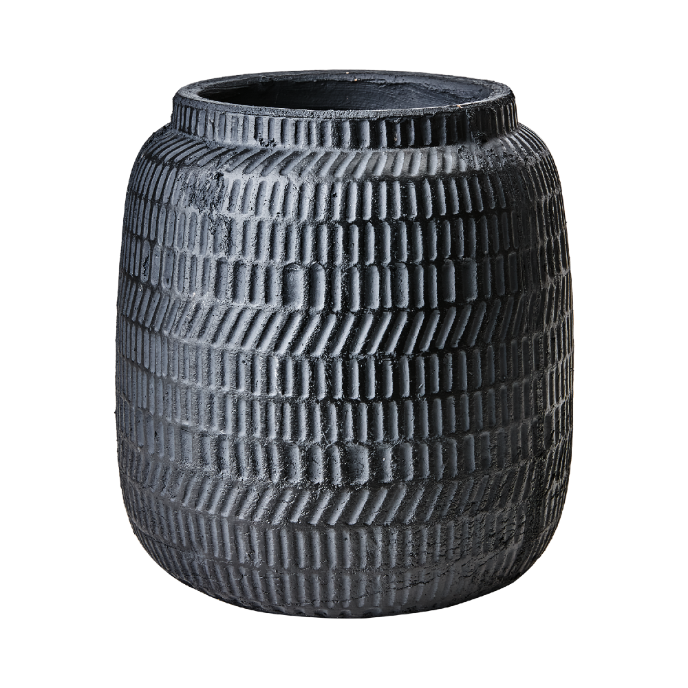 Black Terracotta Planter 22cm