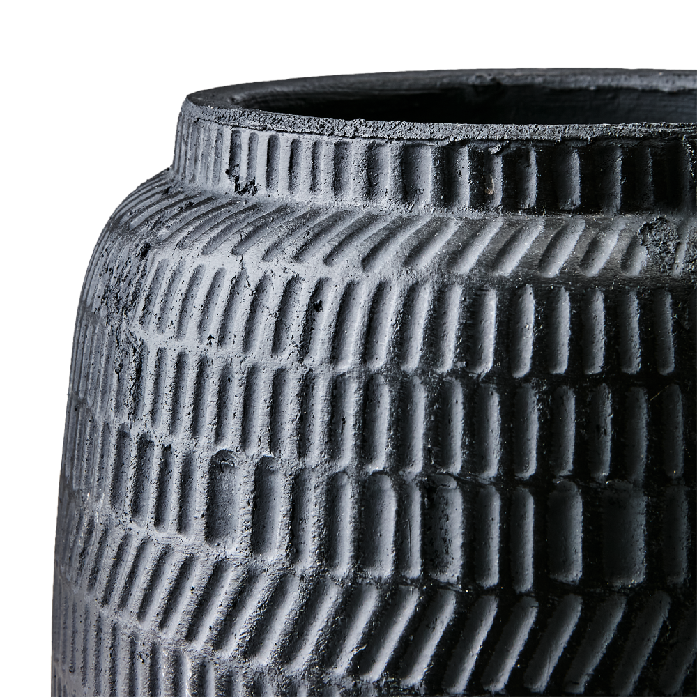 Black Terracotta Planter 22cm