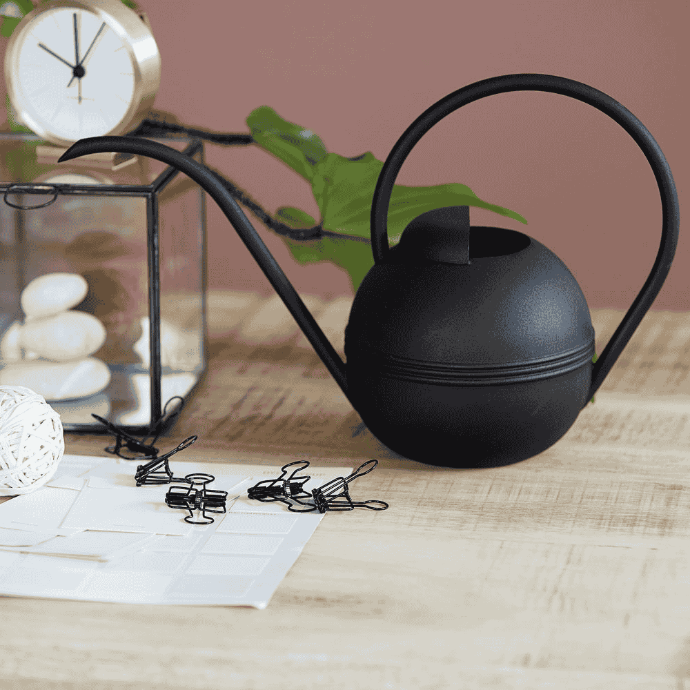 Black Watering Can 37cm