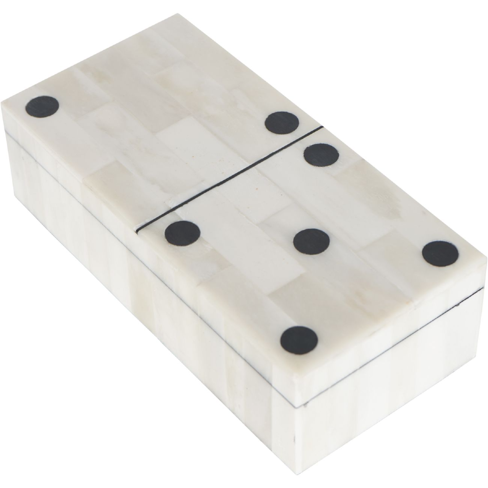 Bone Inlay Dominoes Box 18cm