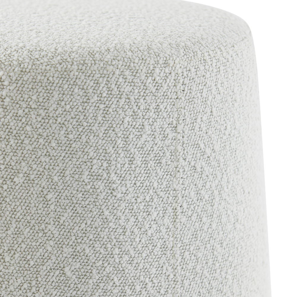 Bouclé Cream Occasional Stool 45cm