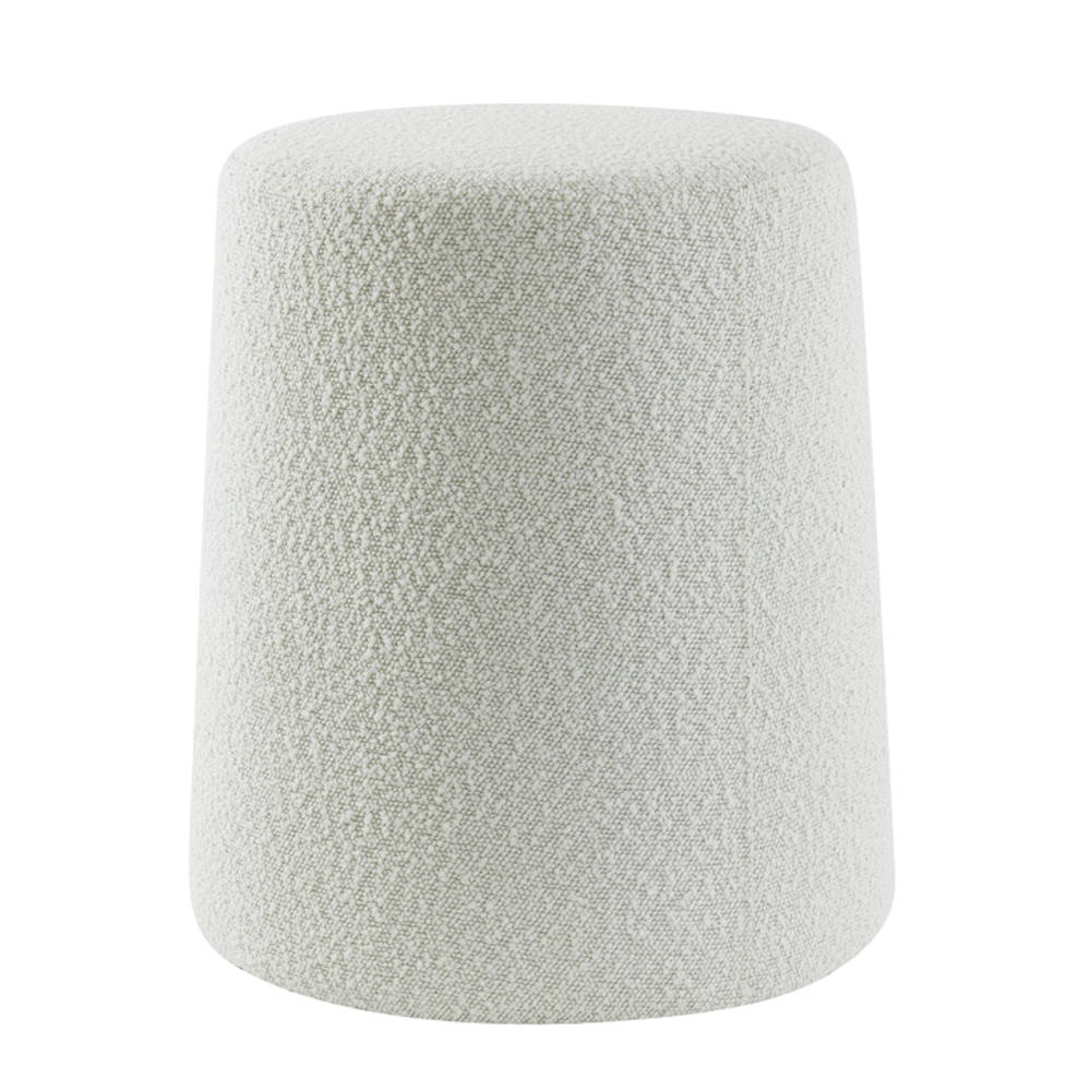 Bouclé Cream Occasional Stool 45cm | Annie Mo's