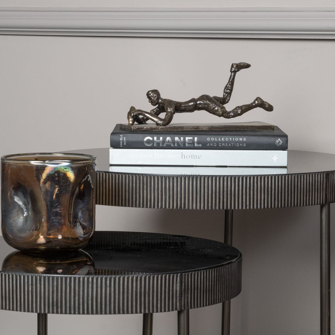 Bronze Rugby Player Try Scorer Sculpture 25cm