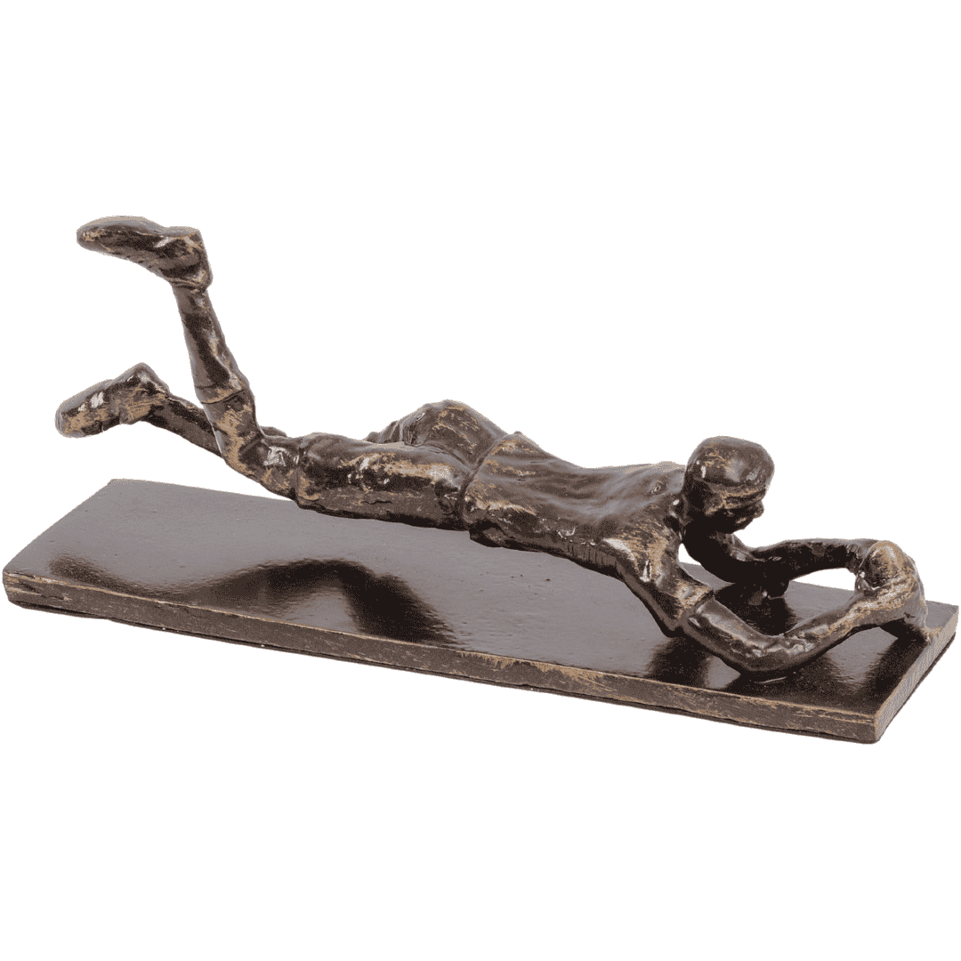 Bronze Rugby Player Try Scorer Sculpture 25cm | Annie Mo's