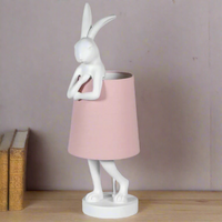 White Rabbit Pink Shade Table Lamp 63cm | Annie Mo's