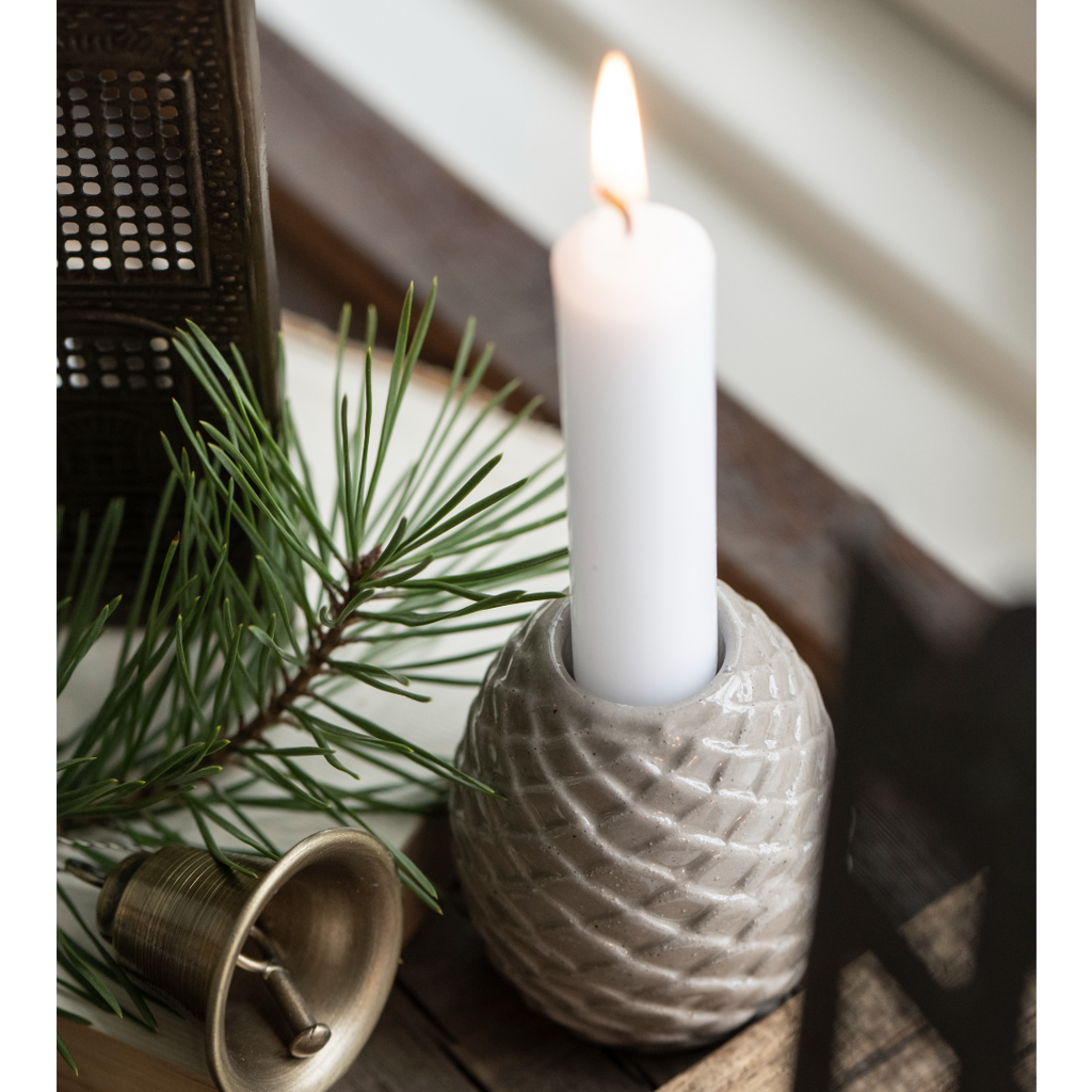 Ceramic Cone Dinner Candle Holder 7cm | Annie Mo's