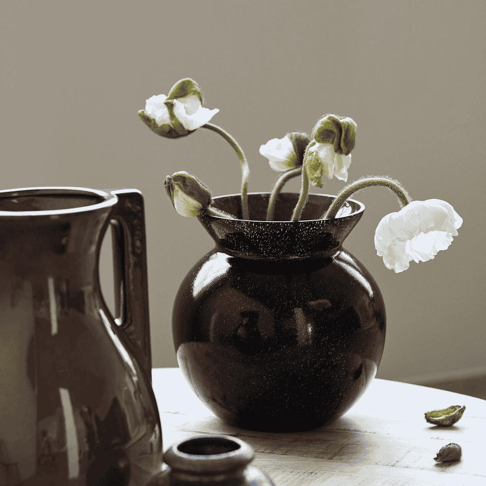 Chena Black Vase 23cm