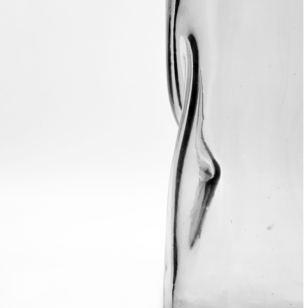 Clear Glass Vase 25cm
