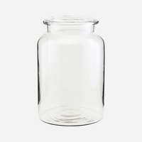 Clear Glass Vase 28cm | Annie Mo's