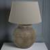 Baybridge Grey Stone Lamps with Grey Shades | Annie Mo's