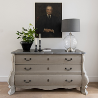 Collinson Three Drawer Stone Top Commode 159cm | Annie Mo's