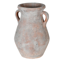 Distressed Terracotta Vase with Handles 37cm | Annie Mo's
