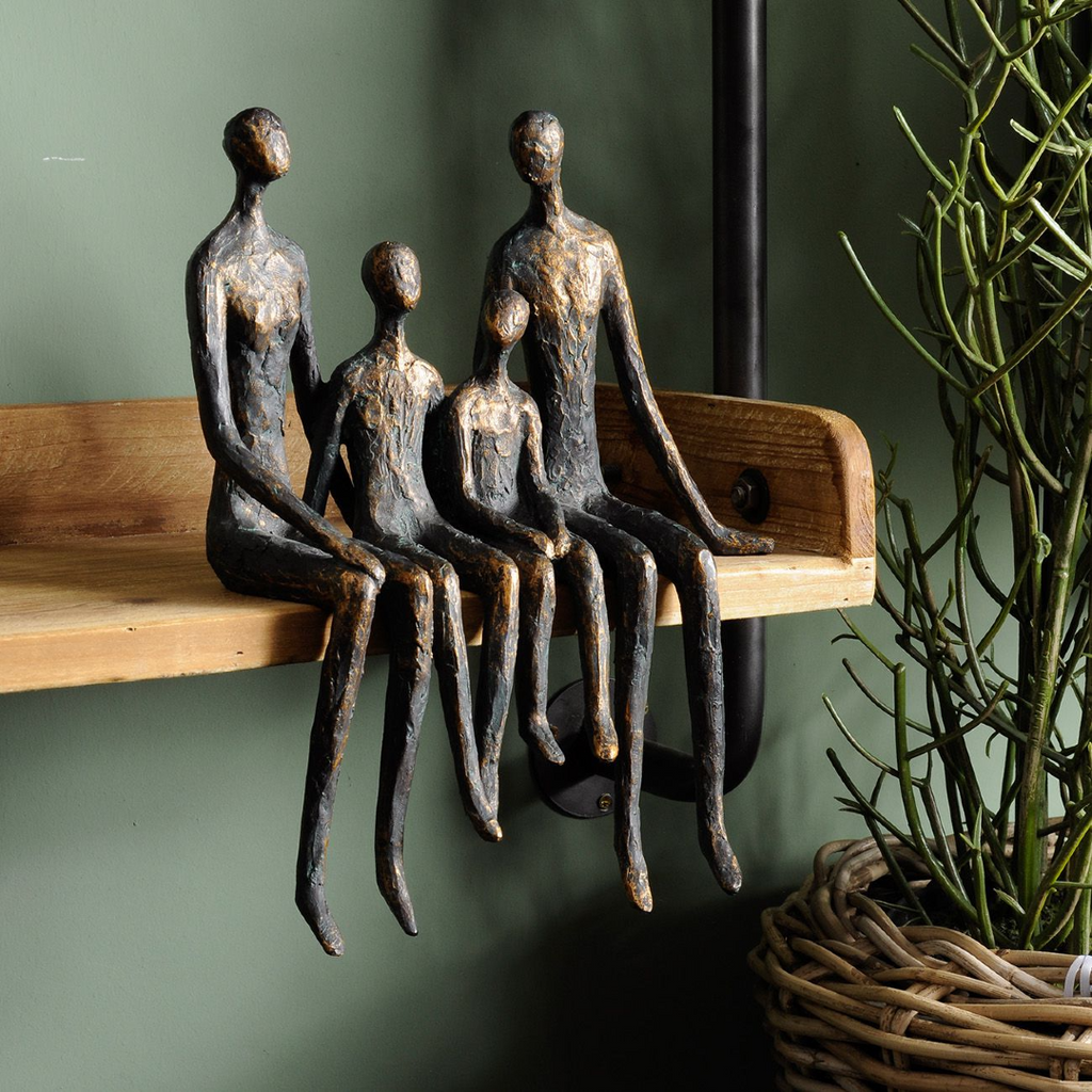 Family of Four Shelf Sculpture 28cm | Annie Mo's