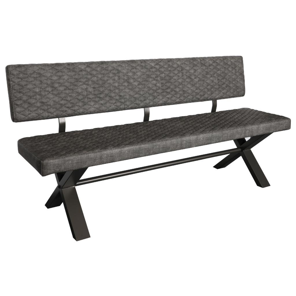Fusion Small Upholstered Bench with Back 180cm | Annie Mo's