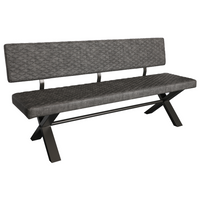 Fusion Small Upholstered Bench with Back 180cm | Annie Mo's