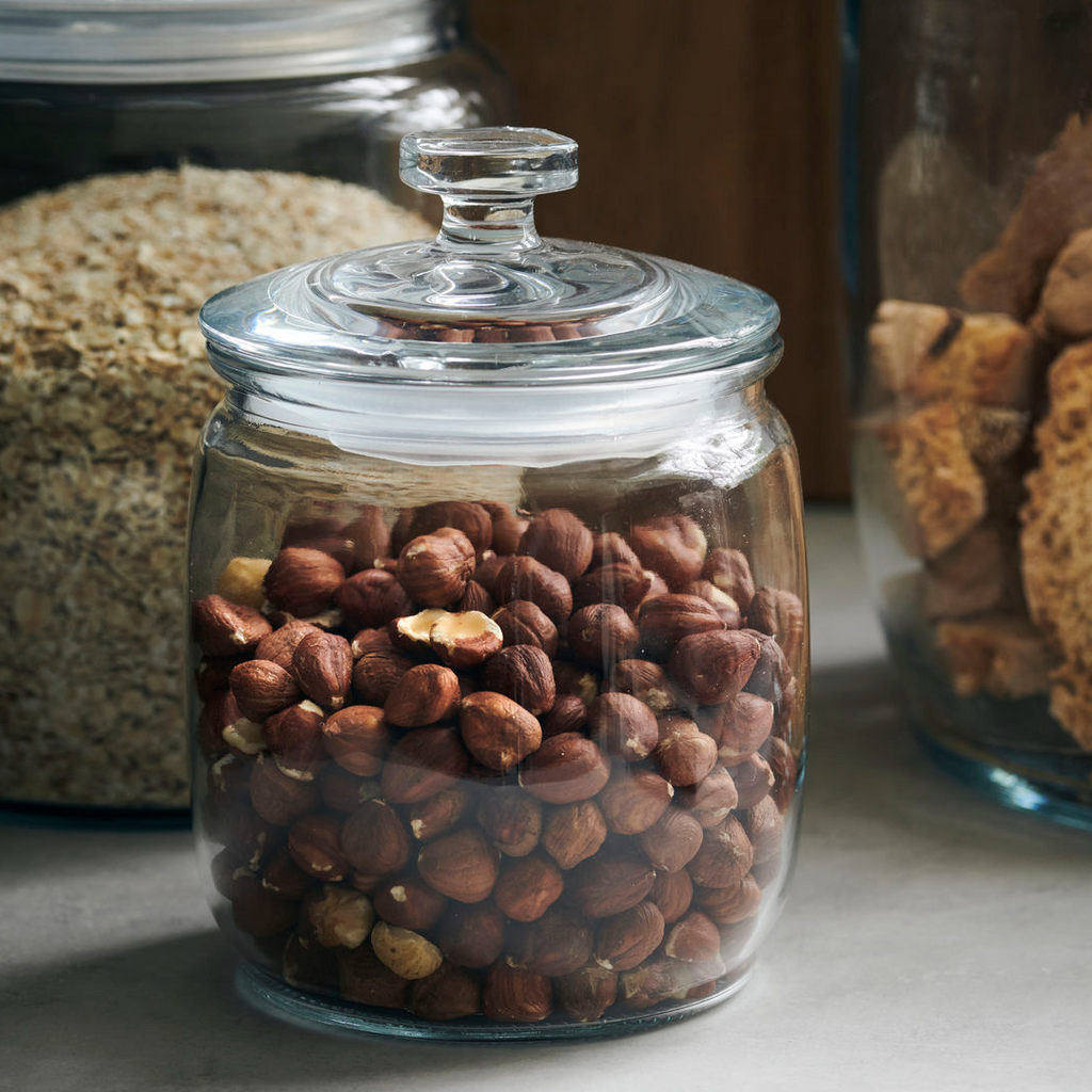 Glass Storage Jars with Glass Lids