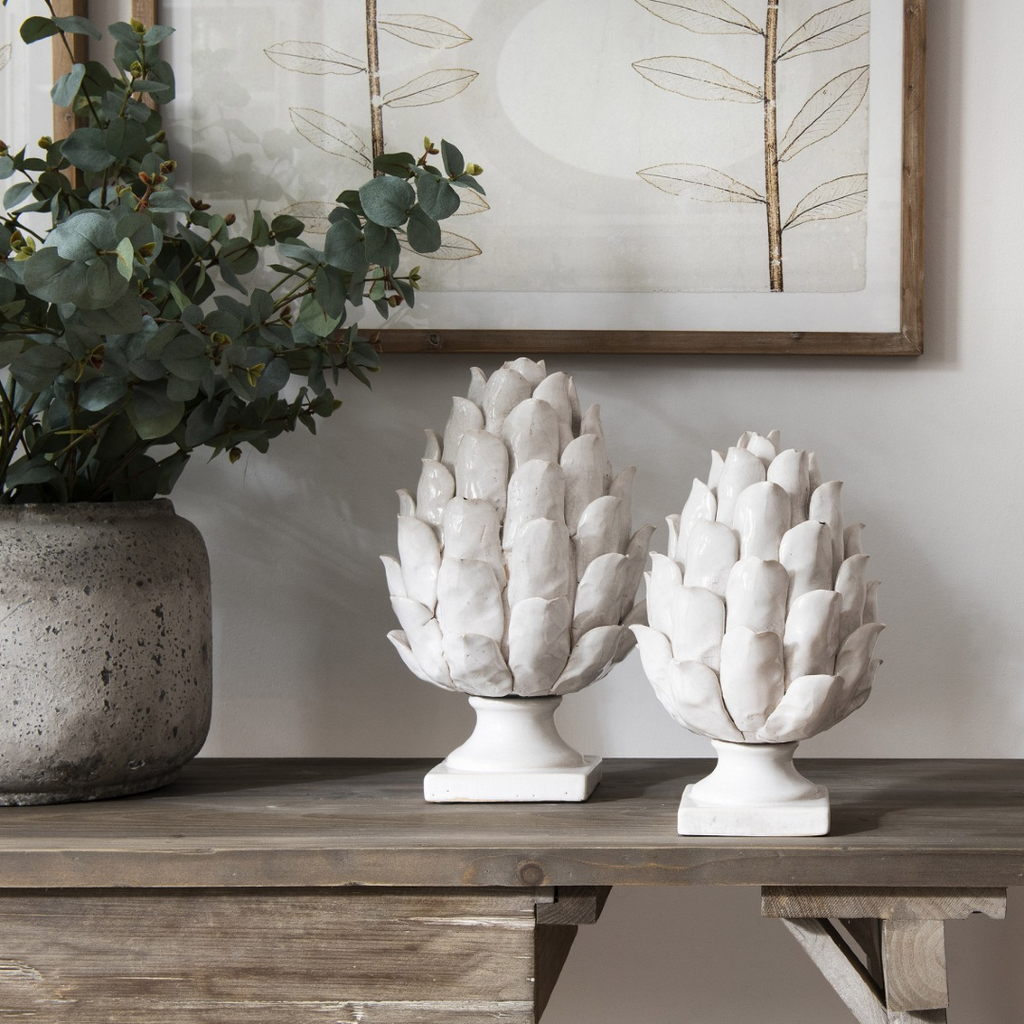 Stanford Glazed Stone Artichoke - Size Choice