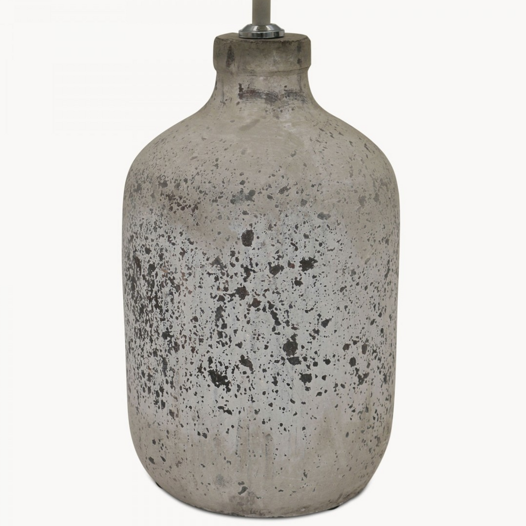 Birkdale Grey Stone Lamp with Gravel Shade 63cm