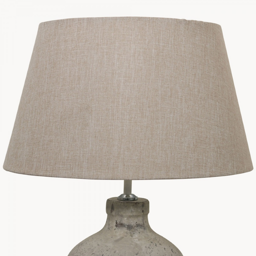 Birkdale Grey Stone Lamp with Gravel Shade 63cm