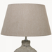 Birkdale Grey Stone Lamp with Gravel Shade 63cm