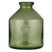 Handblown Green Glass Bottle Vases - Size Choice
