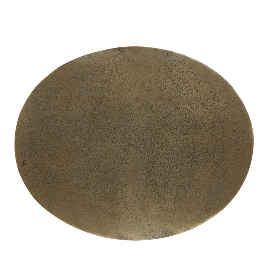 Irregular Antique Bronze Side Table 55cm