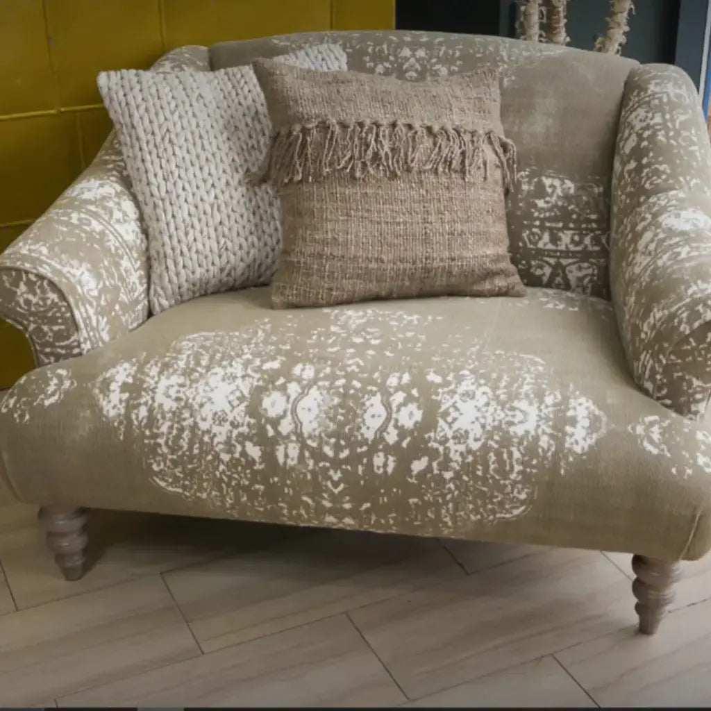 Jacaranda Snuggler Sofa - Bagru Fabrics | Annie Mo's