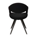Jasmine  Carver Dining Chair - Black Boucle
