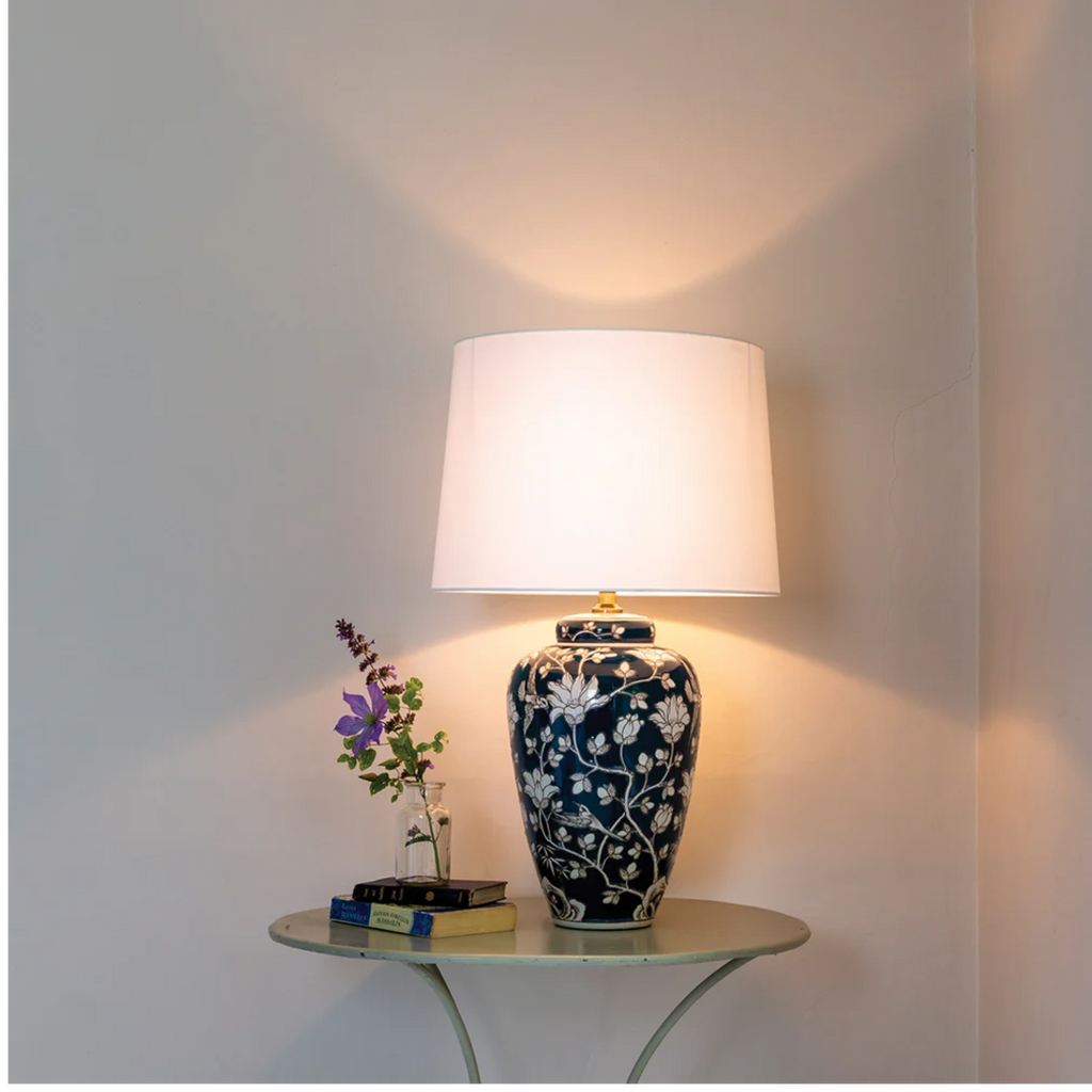 Lamp Grandiflora With White Shade 71cm