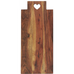 Large Oiled Acacia Cutting Board with Heart 48cm