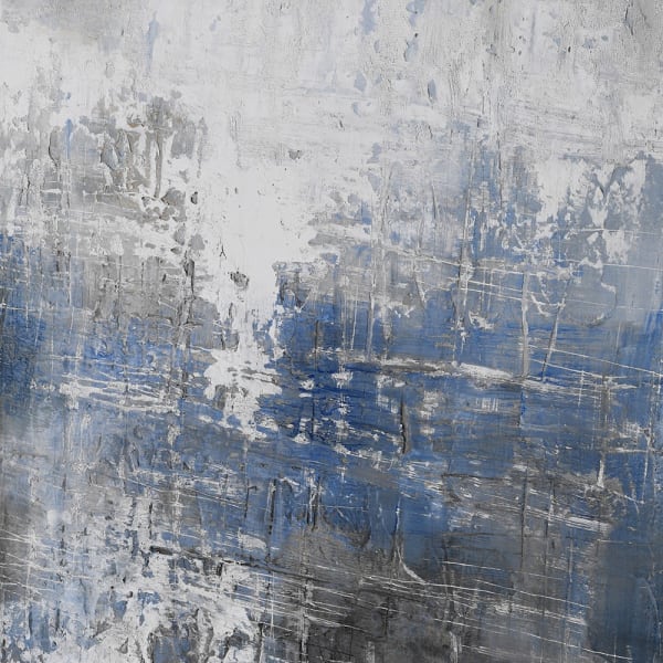 Large Blue Grey Abstract Oil Painting 151cm B