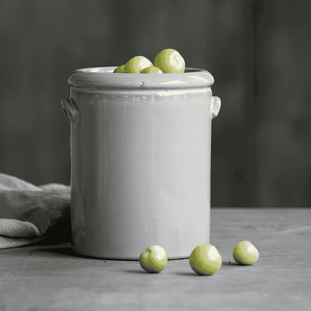 Light Grey Pottery Planter 24cm-C